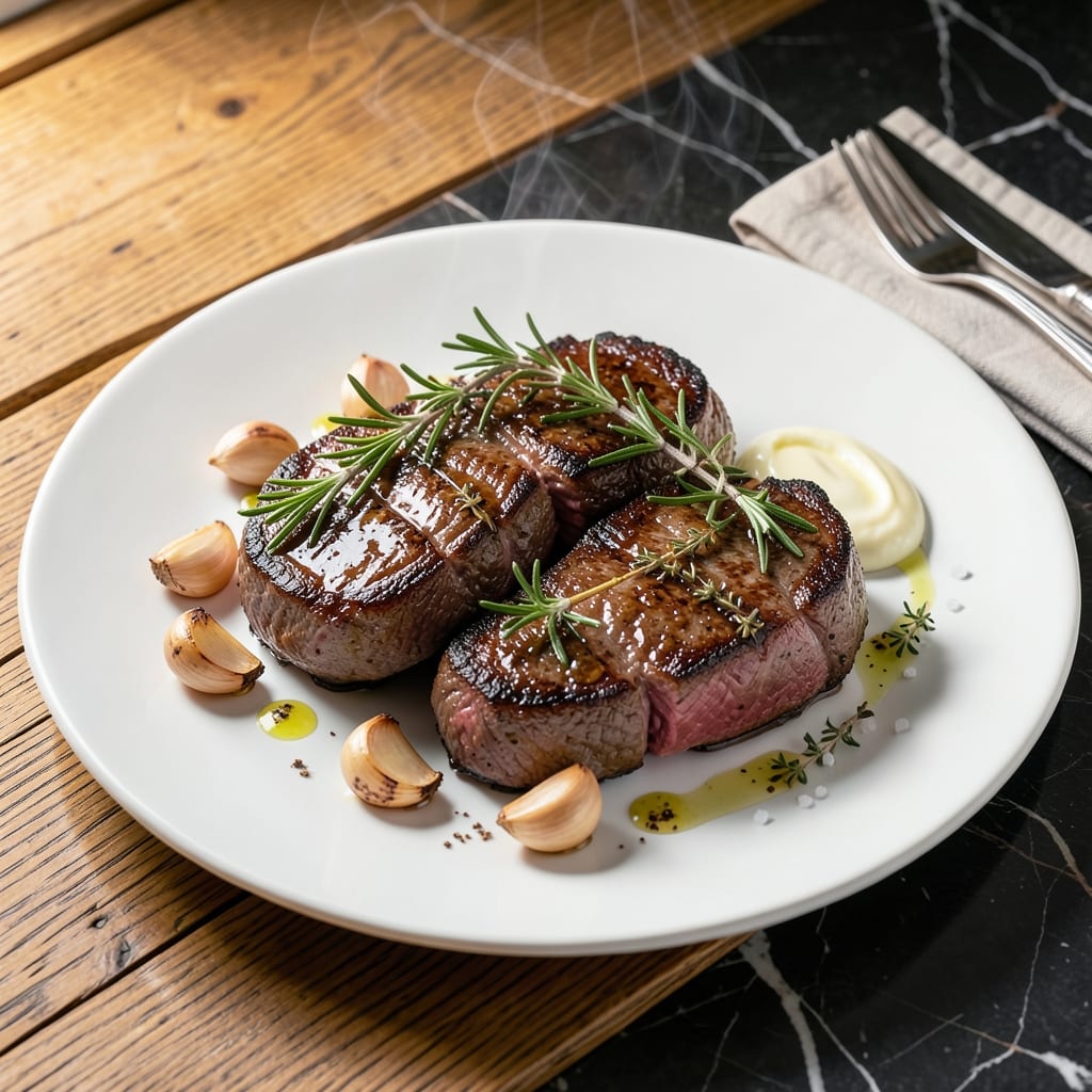 Filet Mignon Recipe Oven: Buttery Center With Roasted Garlic Crust