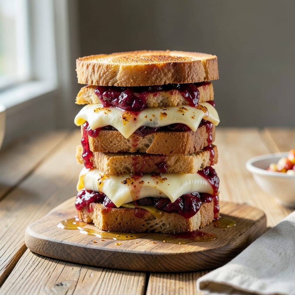 Cranberry Grilled Cheese Sandwich Recipe: Tart and Creamy Holiday Twist