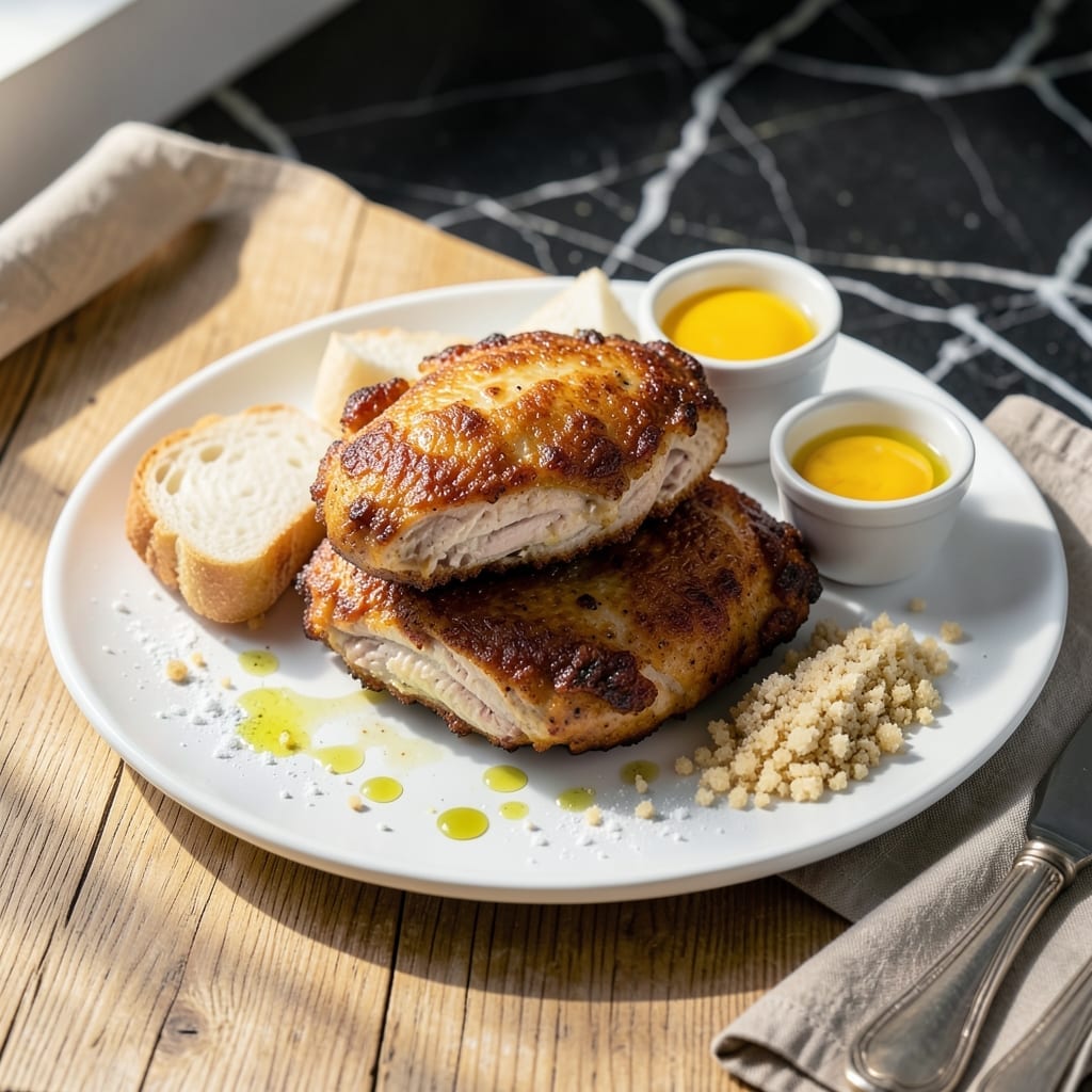 Fried Chicken Breast Recipe With Egg: Crunchy Coating and Moist Interior