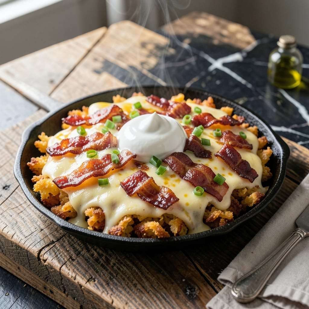 Torchy's Trailer Park Trashy Recipe: Loaded Hash Brown Casserole Magic Torchy's Trailer Park Trashy Recipe: Loaded Hash Brown Casserole Magic