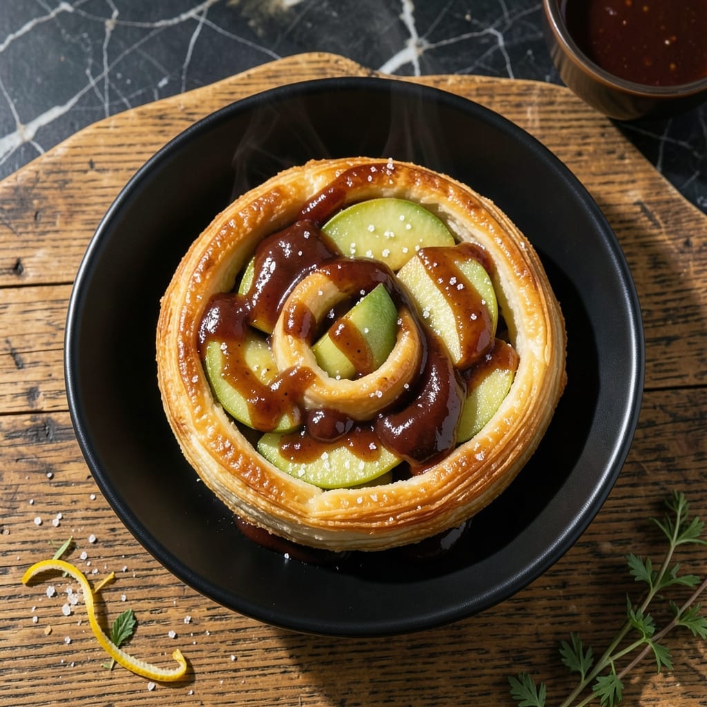 Smokey D's BBQ Apple Dumpling Recipe: Flaky Pastry With Spiced Caramel Glaze