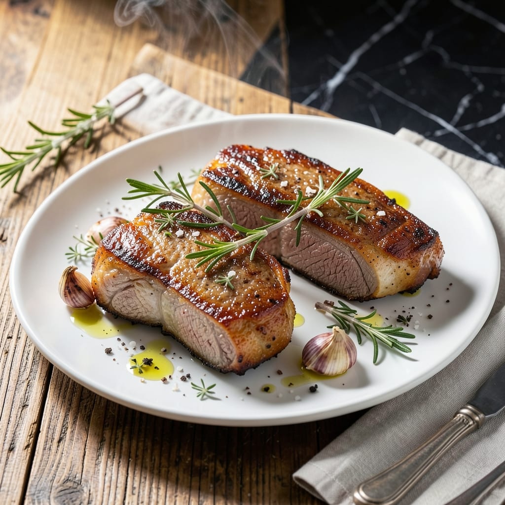 Show Me A Recipe For Pork Chops: Pan-Seared Juiciness With Herb Butter