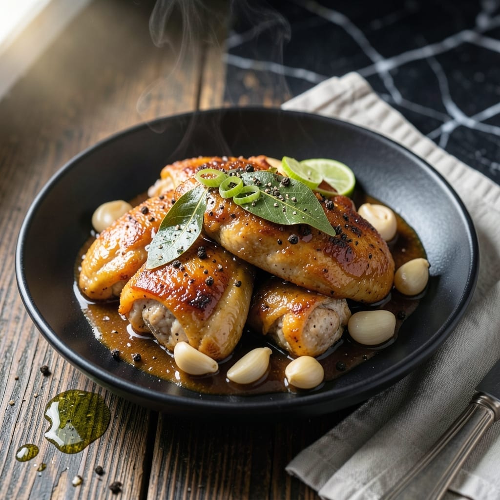 Chicken Adobo Recipe: Filipino Tangy Braised Perfection