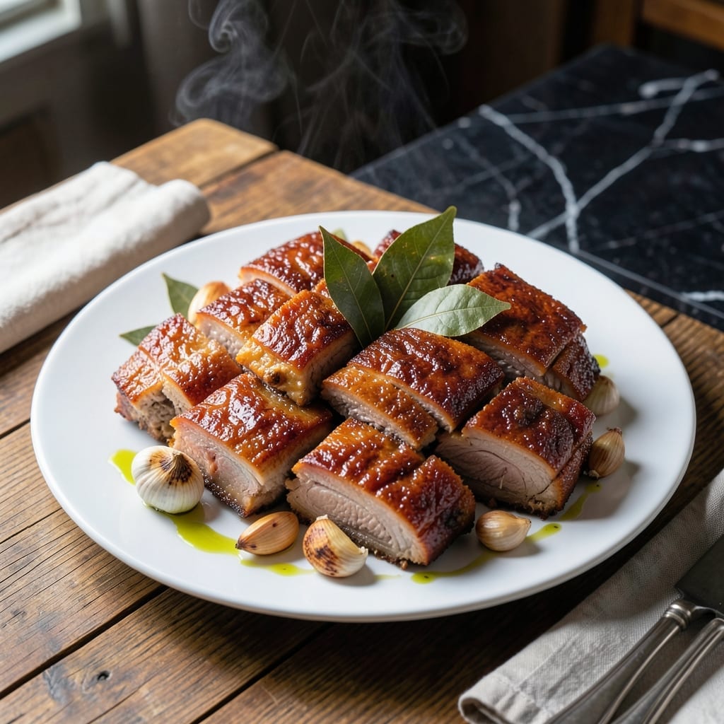 Filipino Recipe Lechon Kawali Pork: Double-Crisp Blistering Skin and Melt-In-Your-Mouth Meat