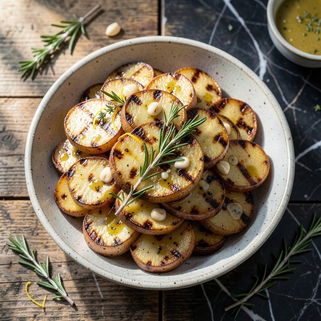 Grilled Sliced Potatoes Recipe: Charred Edges With Buttery Layers