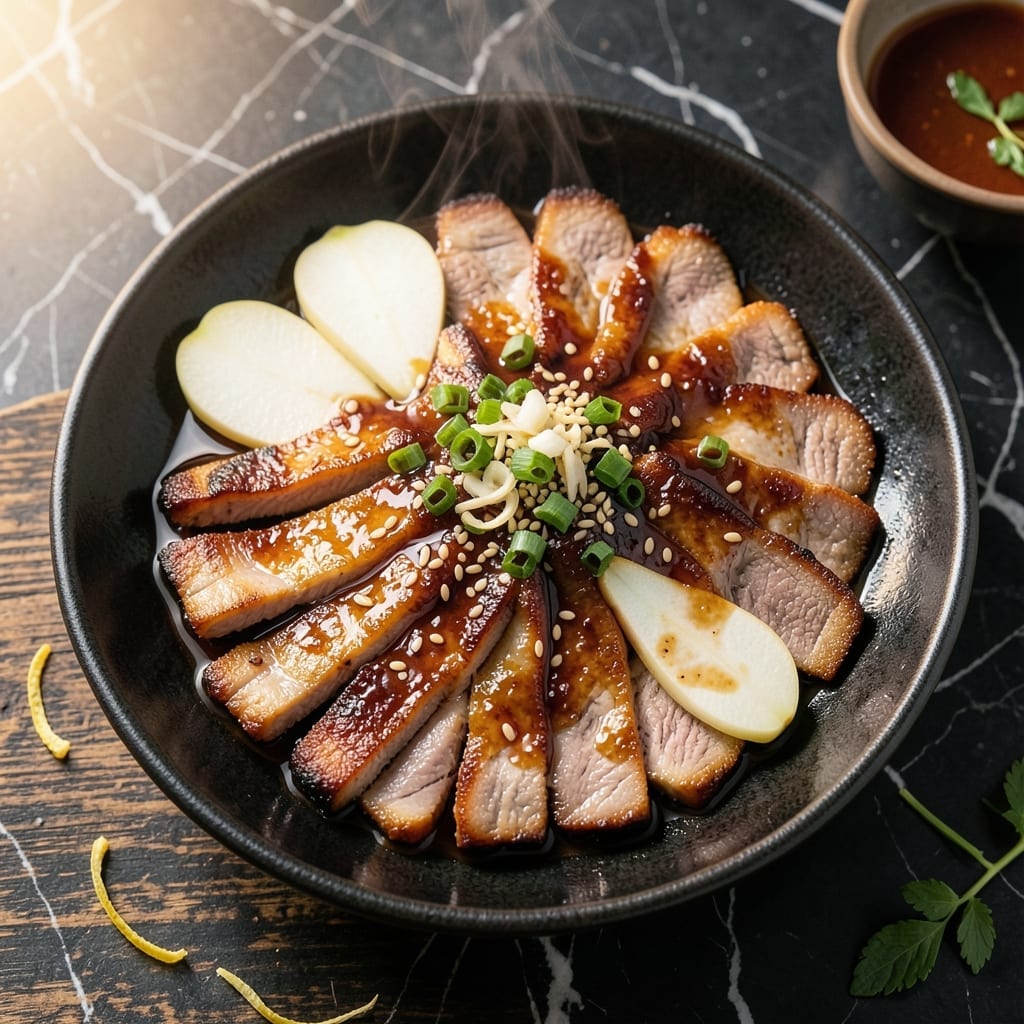 Korean Barbecue Pork Belly Recipe: Sweet and Smoky Grilled Delight