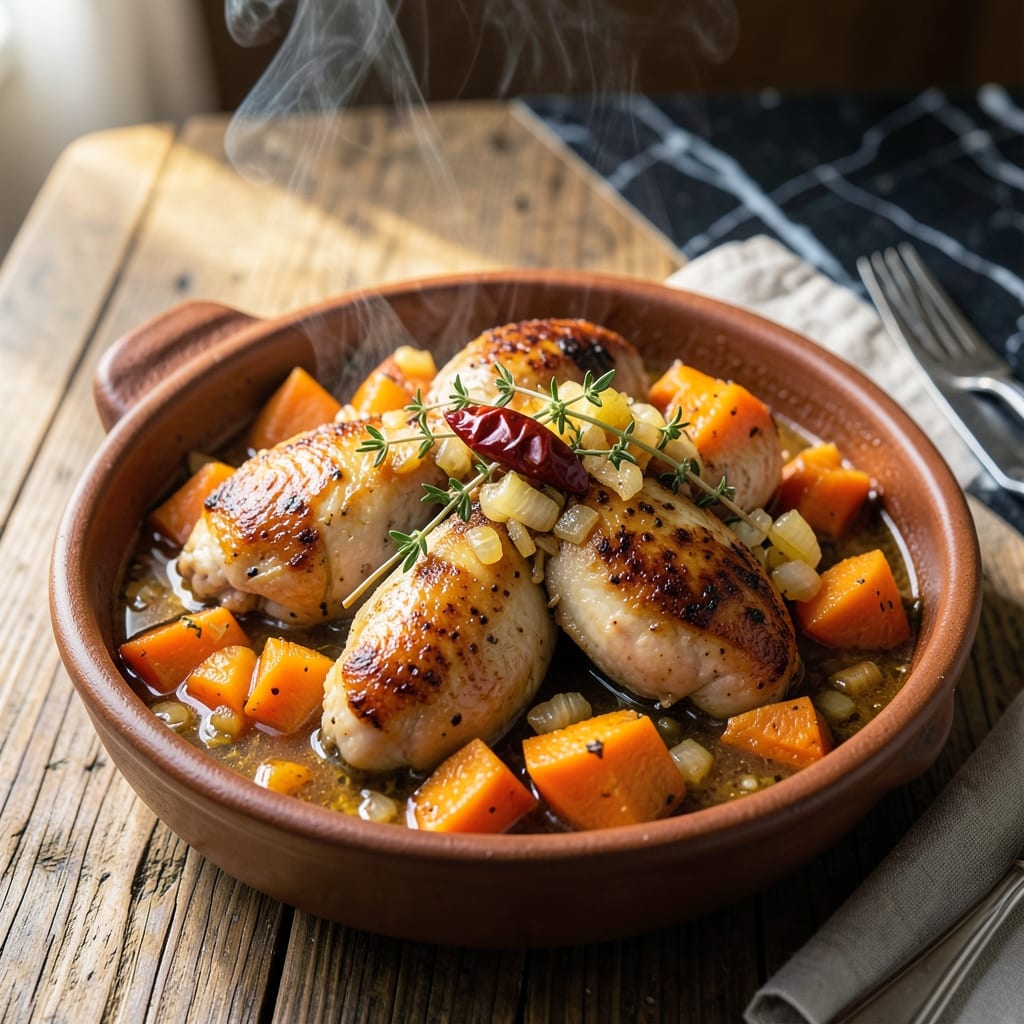 Recipe For Calabaza Con Pollo: Caribbean-Style Squash and Chicken Stew