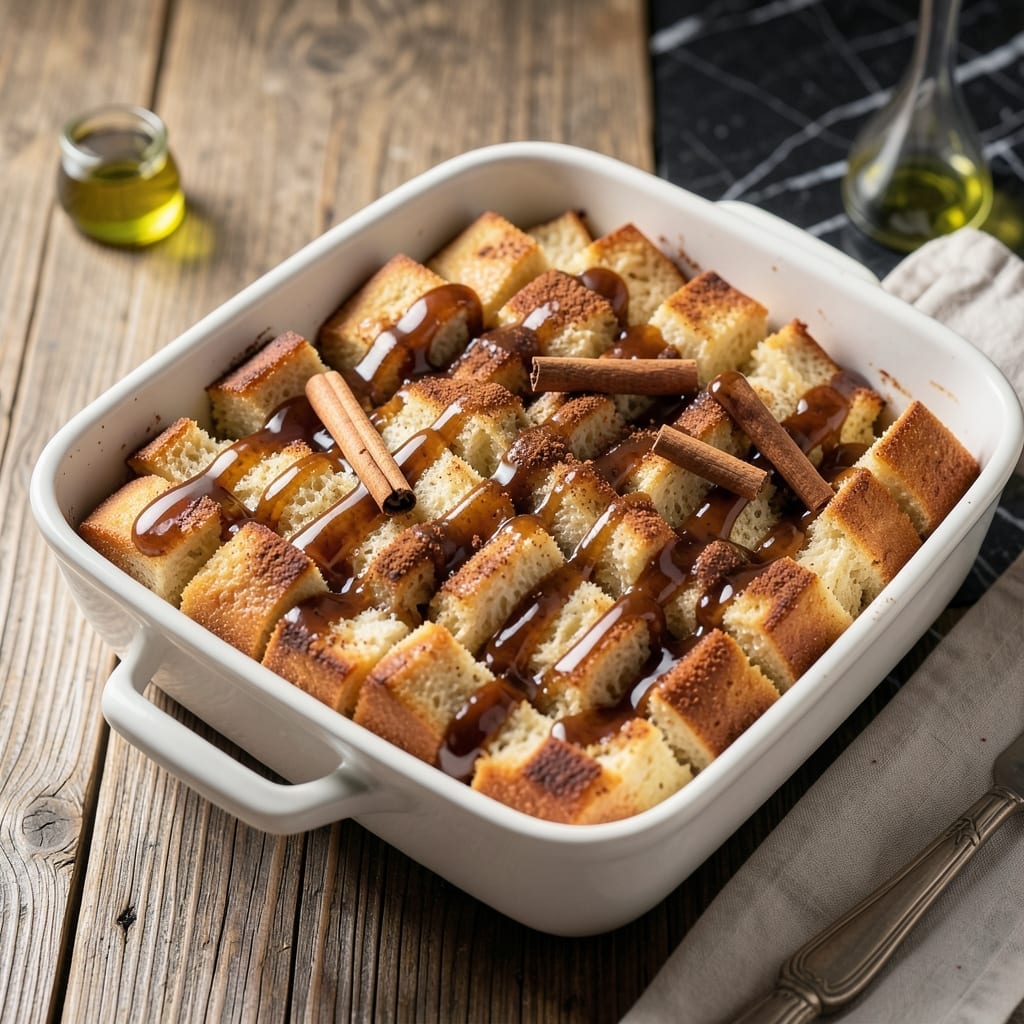 Bread Pudding Recipe With Bourbon Sauce: Warm Custard With Boozy Drizzle