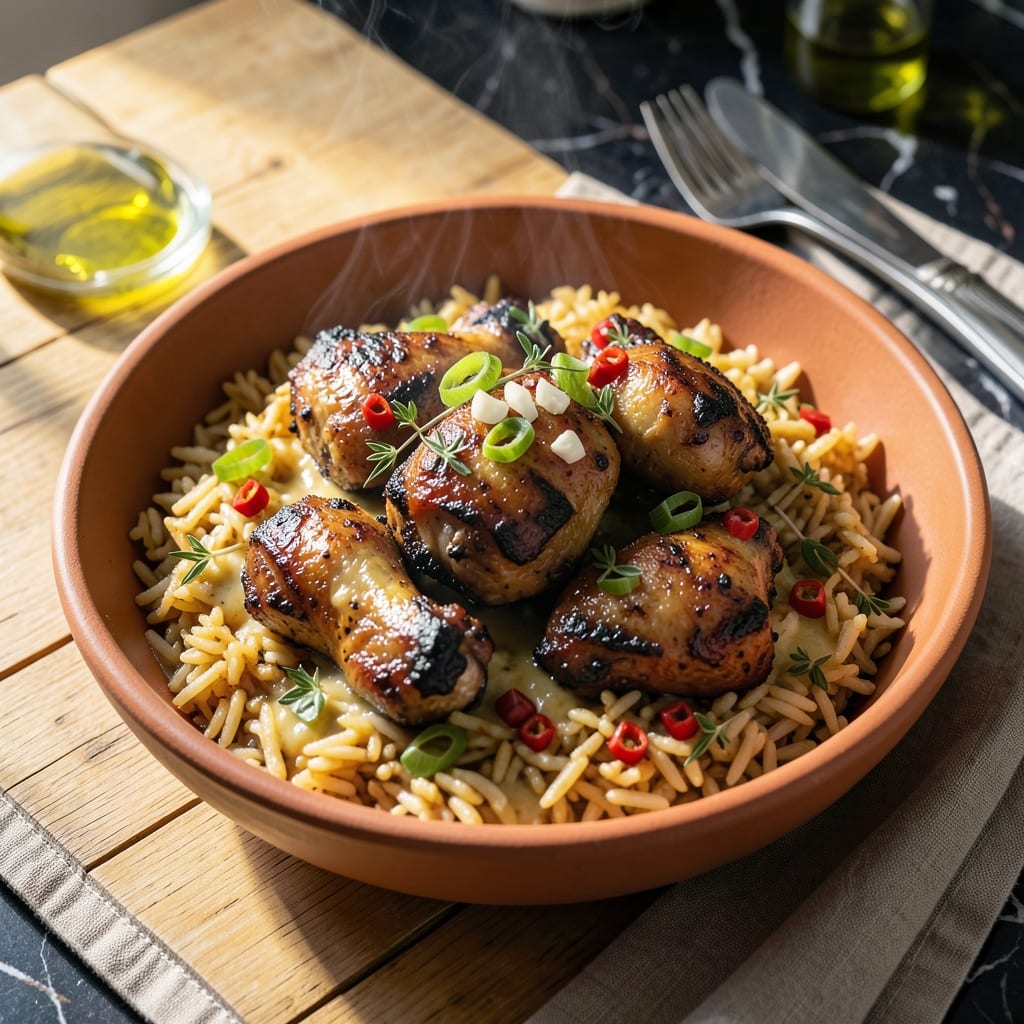 Jamaican Rice Recipe for Jerk Chicken: Coconut-Scented Side with Scotch Bonnet Kick