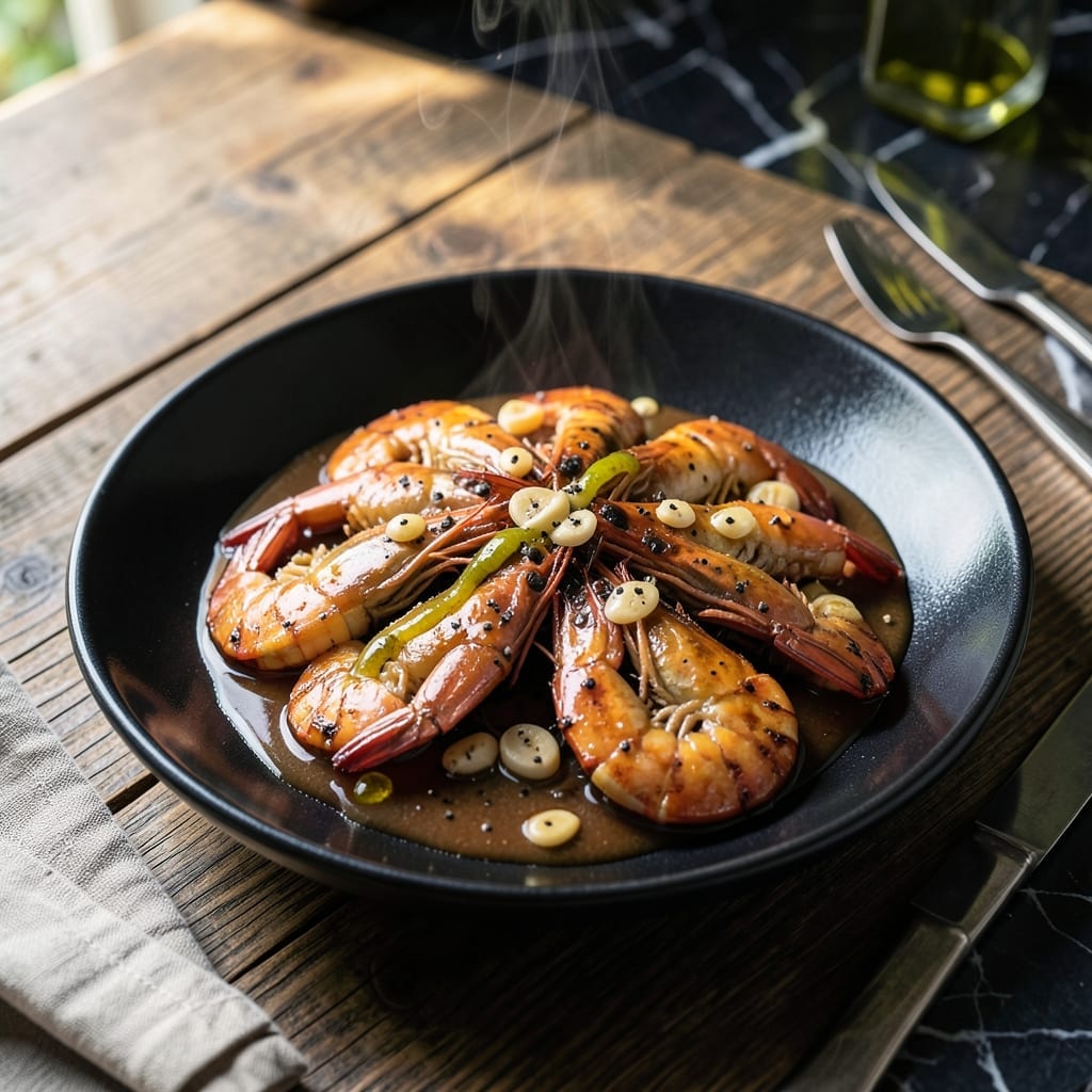 Filipino Recipe Shrimp With Oyster Sauce: Garlicky Umami Glaze Over Plump Shrimp