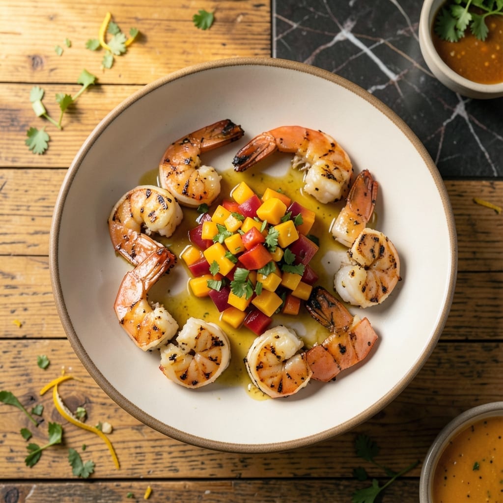 Grilled Shrimp With Mango Salsa Recipe: Tropical Zest Meets Fiery Grill
