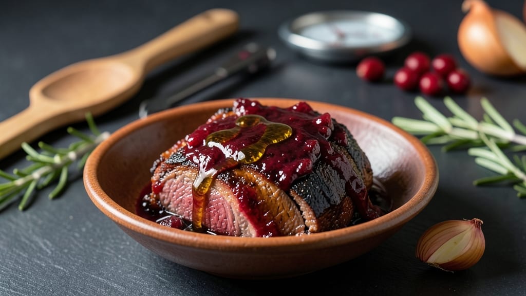 Brisket With Cranberry Sauce Recipe: Sweet-Tangy Glaze That Elevates Smoked Meat