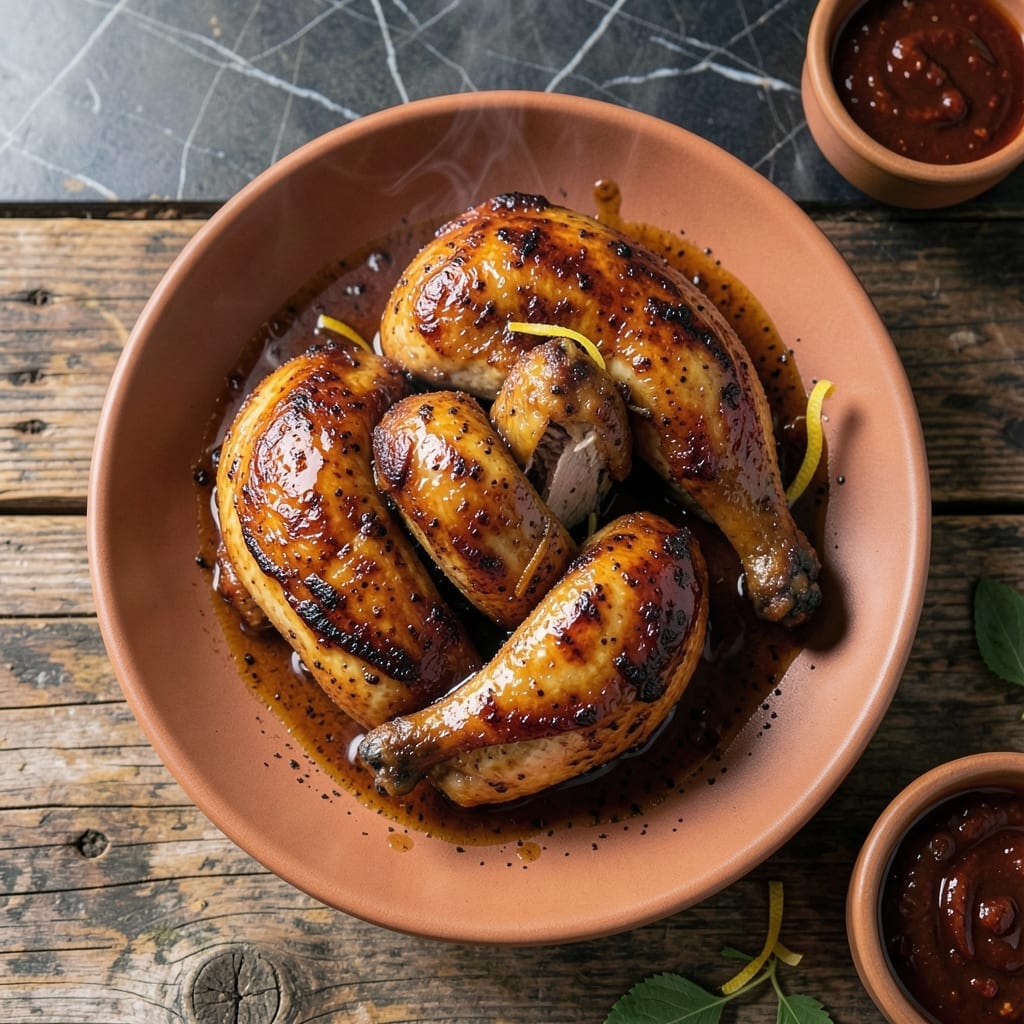 Barbeque Chicken Recipe Grill: Smoky Char With Sticky Sweet Glaze