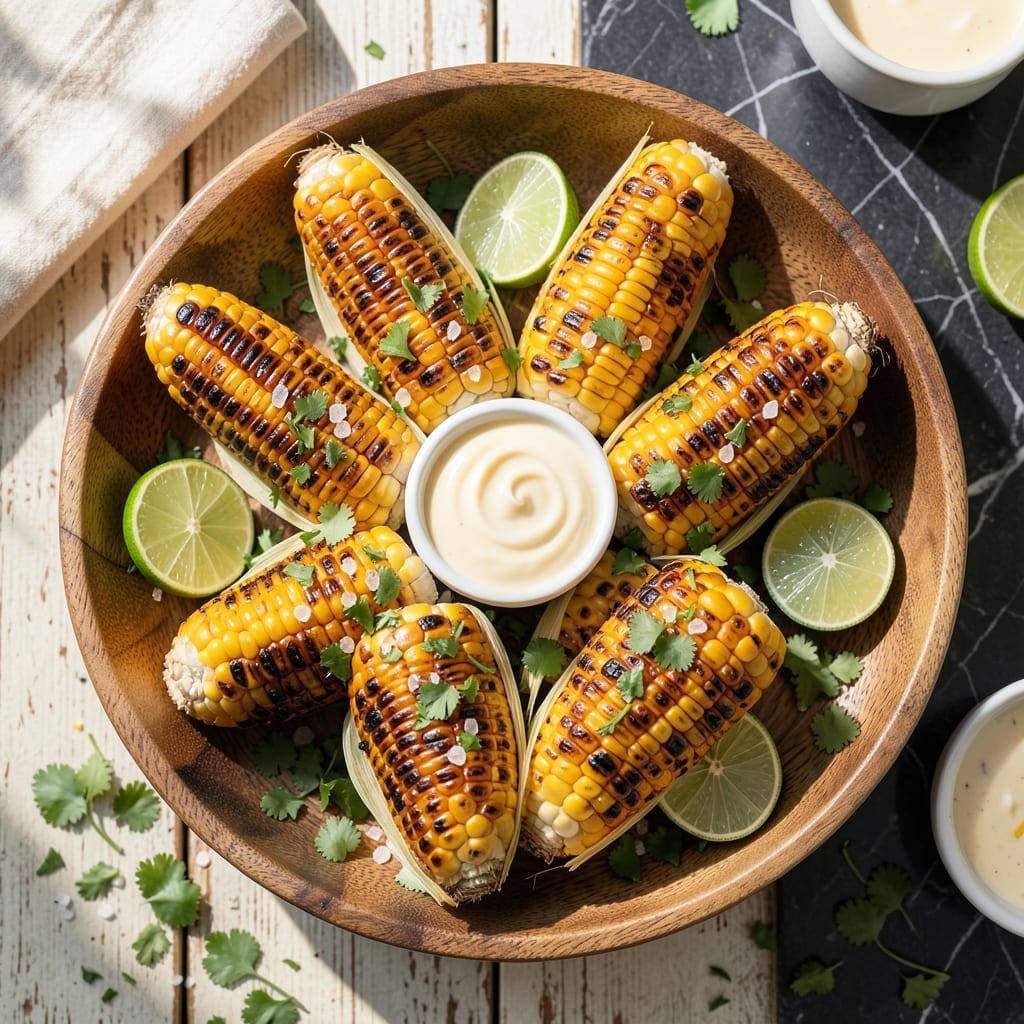 Recipe for Cooking Corn on the Grill: Smoky Sweetness With Charred Kernels