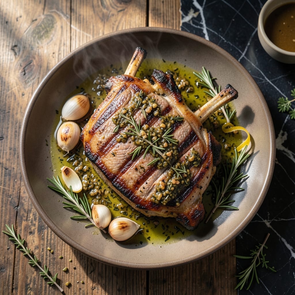 Grilled Rack Of Pork Roast Recipe: Herb-Crusted Elegance With Juicy Slices Grilled Rack Of Pork Roast Recipe: Herb-Crusted Elegance With Juicy Slices