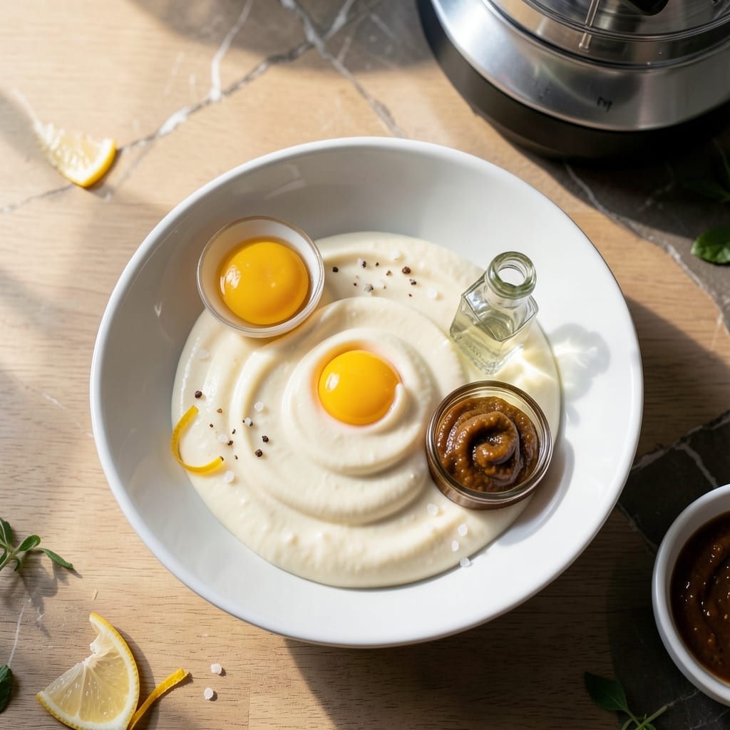 Homemade Mayonnaise Recipe Food Processor: Silky Emulsion in 2 Minutes