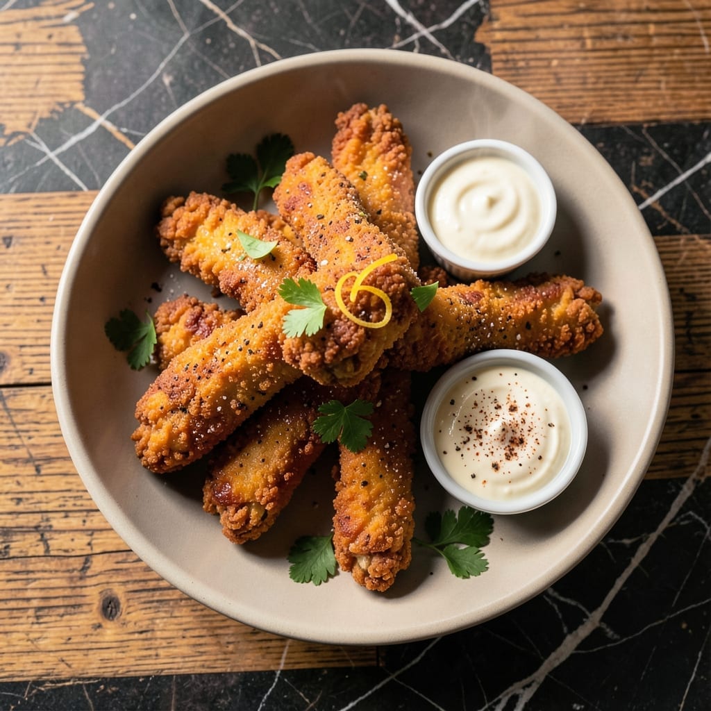 Fried Chicken Tenders Recipe With Milk: Buttermilk-Soaked Crispy Bites