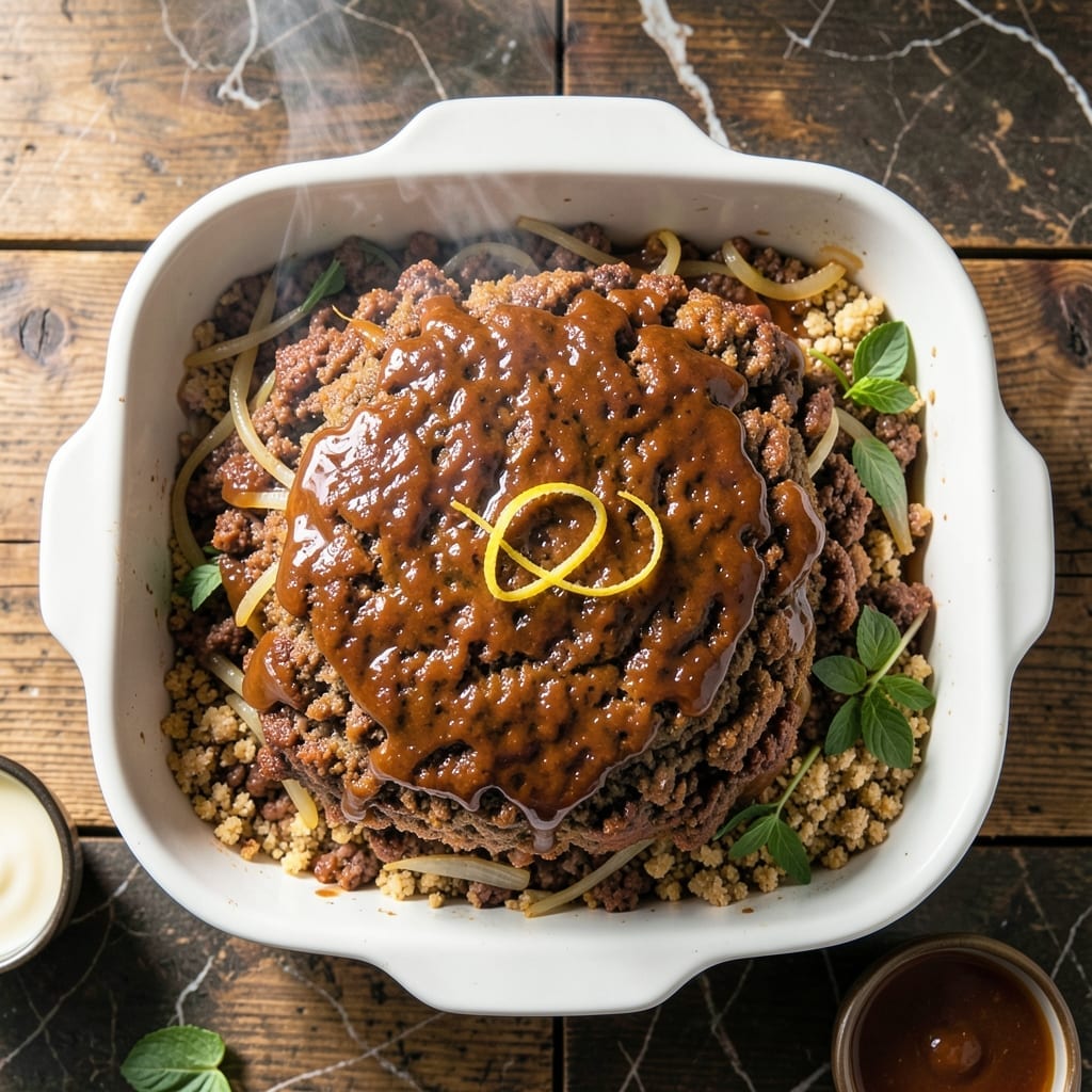 Meatloaf Recipe With Brown Sugar Glaze: Sticky Sweet Crust and Moist Slices