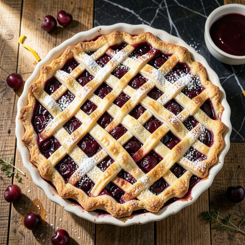Duncan Hines Cherry Pie Recipe: Lattice Crust With Tart-Sweet Filling Duncan Hines Cherry Pie Recipe: Lattice Crust With Tart-Sweet Filling