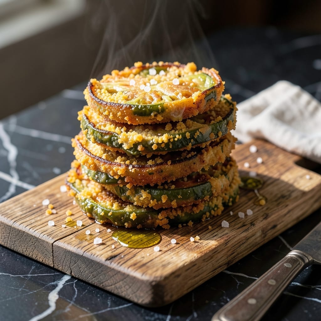 Fried Green Tomato Recipe Without Buttermilk: Crisp Cornmeal Crust