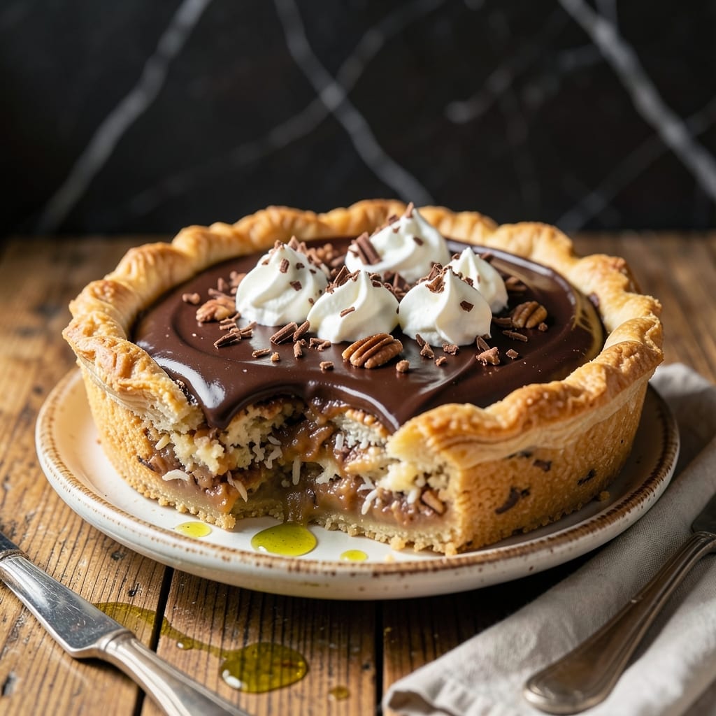 Marie Callender's German Chocolate Pie Recipe: Coconut-Pecan Custard in a Flaky Crust