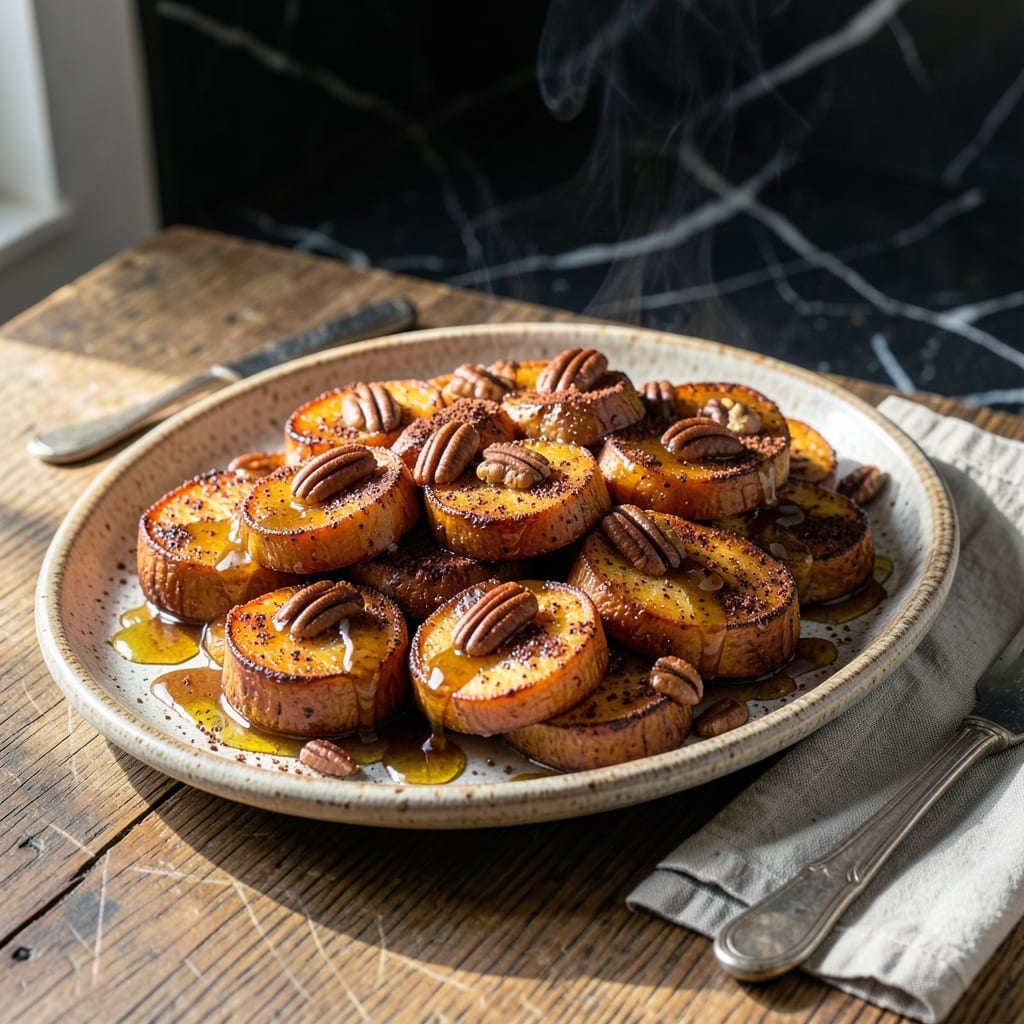 Mutts BBQ Sweet Potato Crunch Recipe: Caramelized Pecan Topping