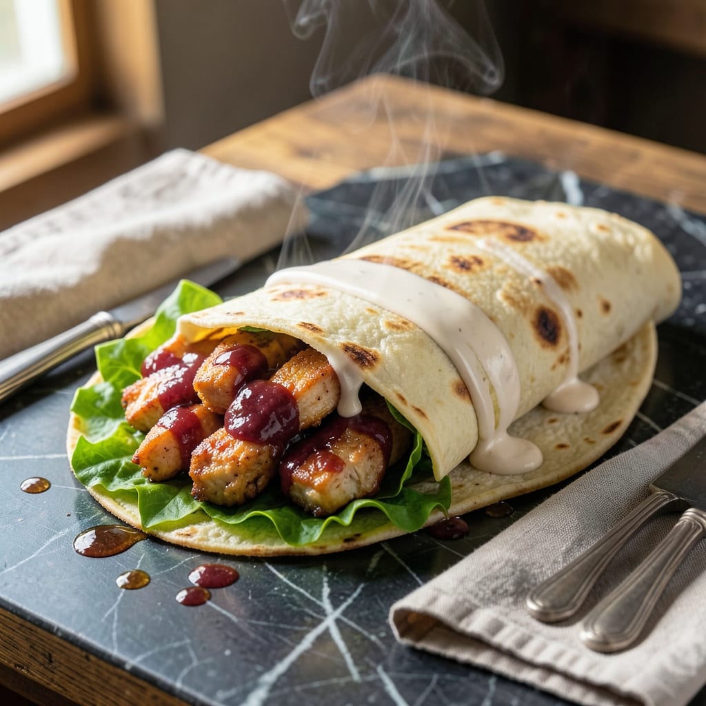 Tropical Smoothie Buffalo Chicken Wrap Recipe: Spicy Kick in a Portable Package