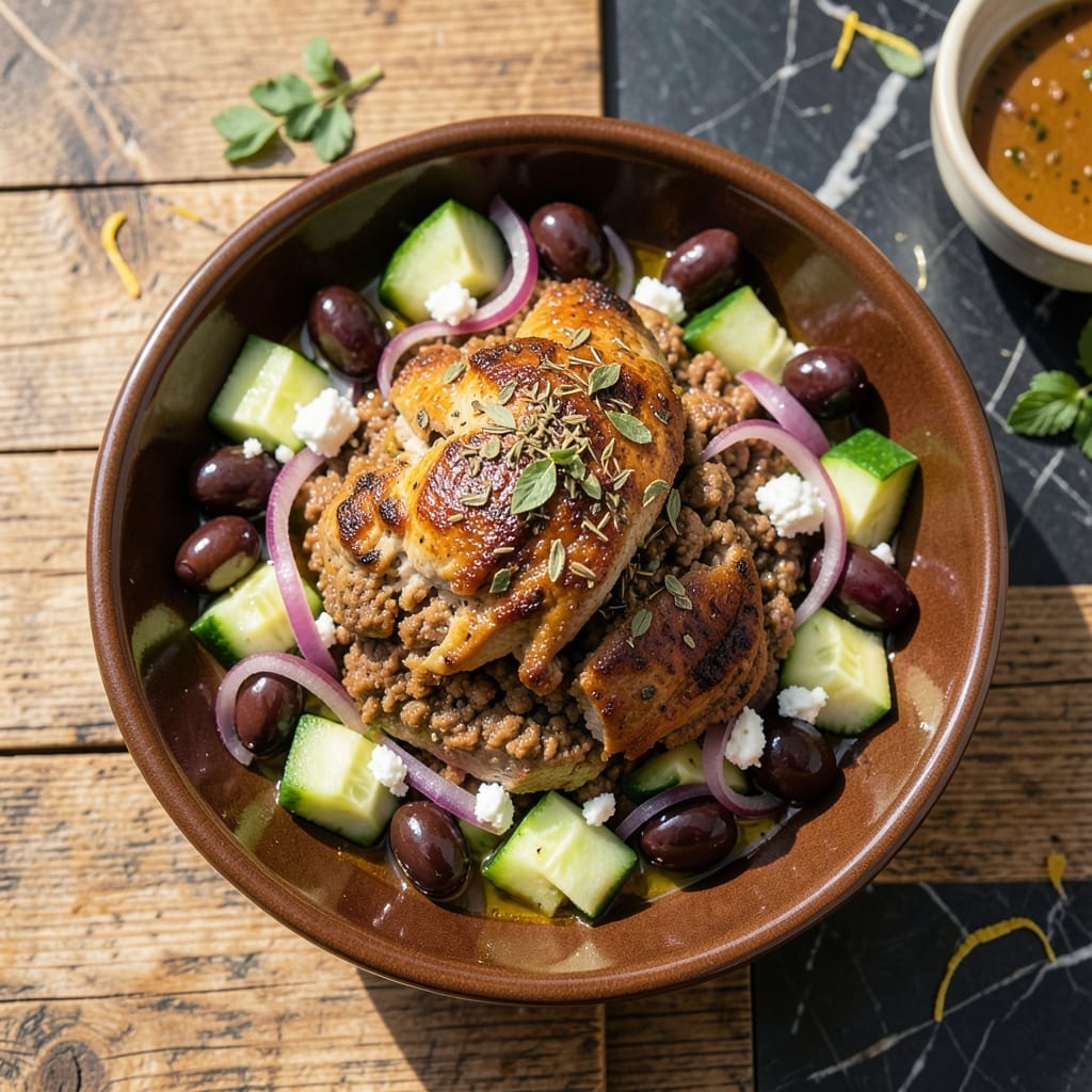 Greek Bowl Recipe Ground Turkey: Mediterranean Flavors in One Bowl