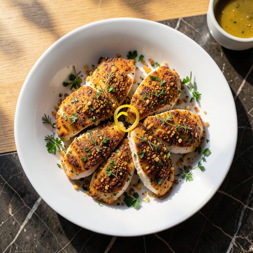 Recipe For Baked Chicken Breast Fillets: Oven-Baked Juiciness with Herb Crust