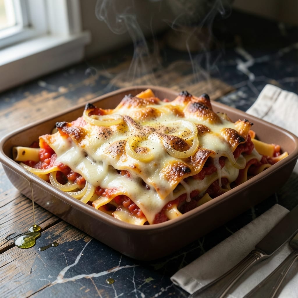 Lasagna Recipe Without Ricotta or Cottage Cheese: Three-Cheese Layers of Gooey Indulgence