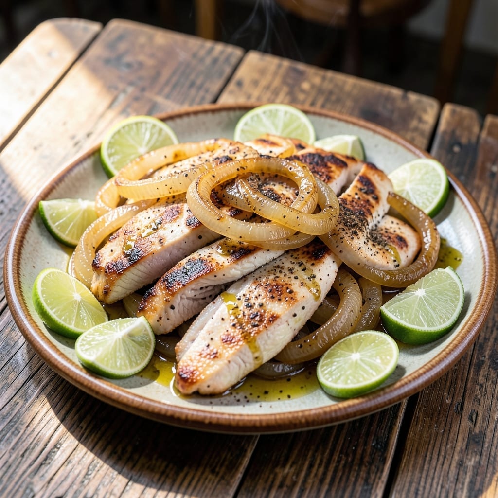 Fajita Recipe Without Peppers: Zesty Chicken and Onion Sizzle