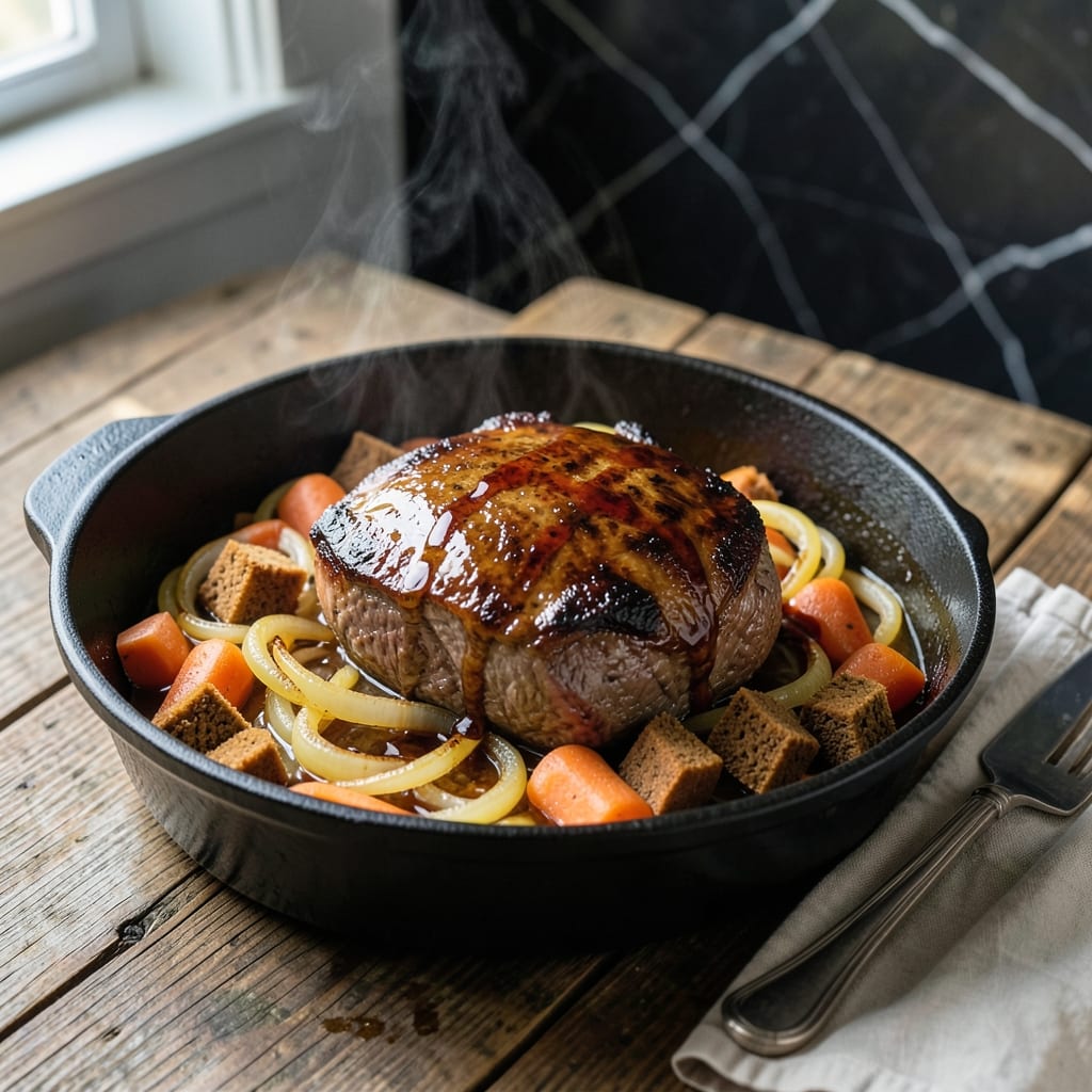 German Pot Roast Recipe Slow Cooker: Melt-in-Your-Mouth Tenderness With Caramelized Onions