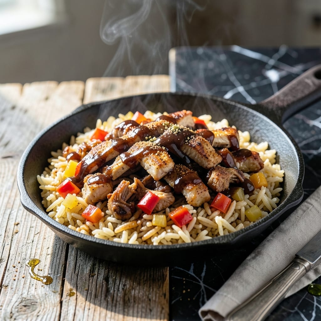 Barbecue Rice Recipe: Charcoal-Kissed Flavor in a Bowl