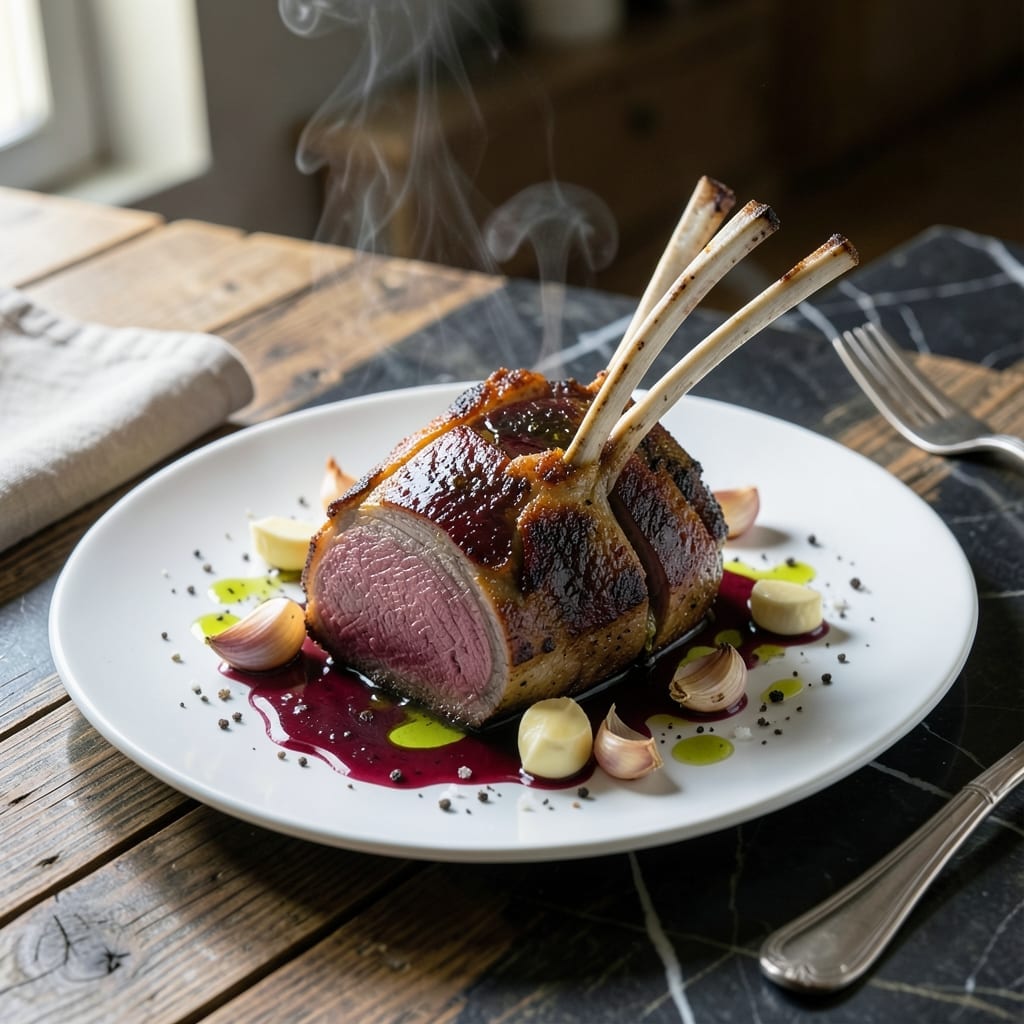 Lamb Rack Recipe Red Wine: Pan-Seared Elegance With Bold Reduction Lamb Rack Recipe Red Wine: Pan-Seared Elegance With Bold Reduction