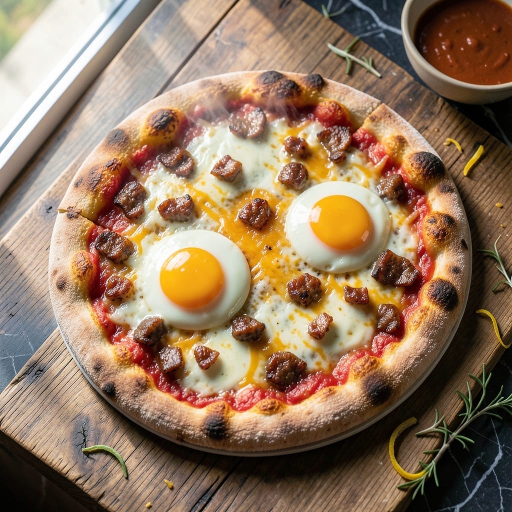 Casey's Breakfast Pizza Recipe: Loaded With Sausage and Eggs