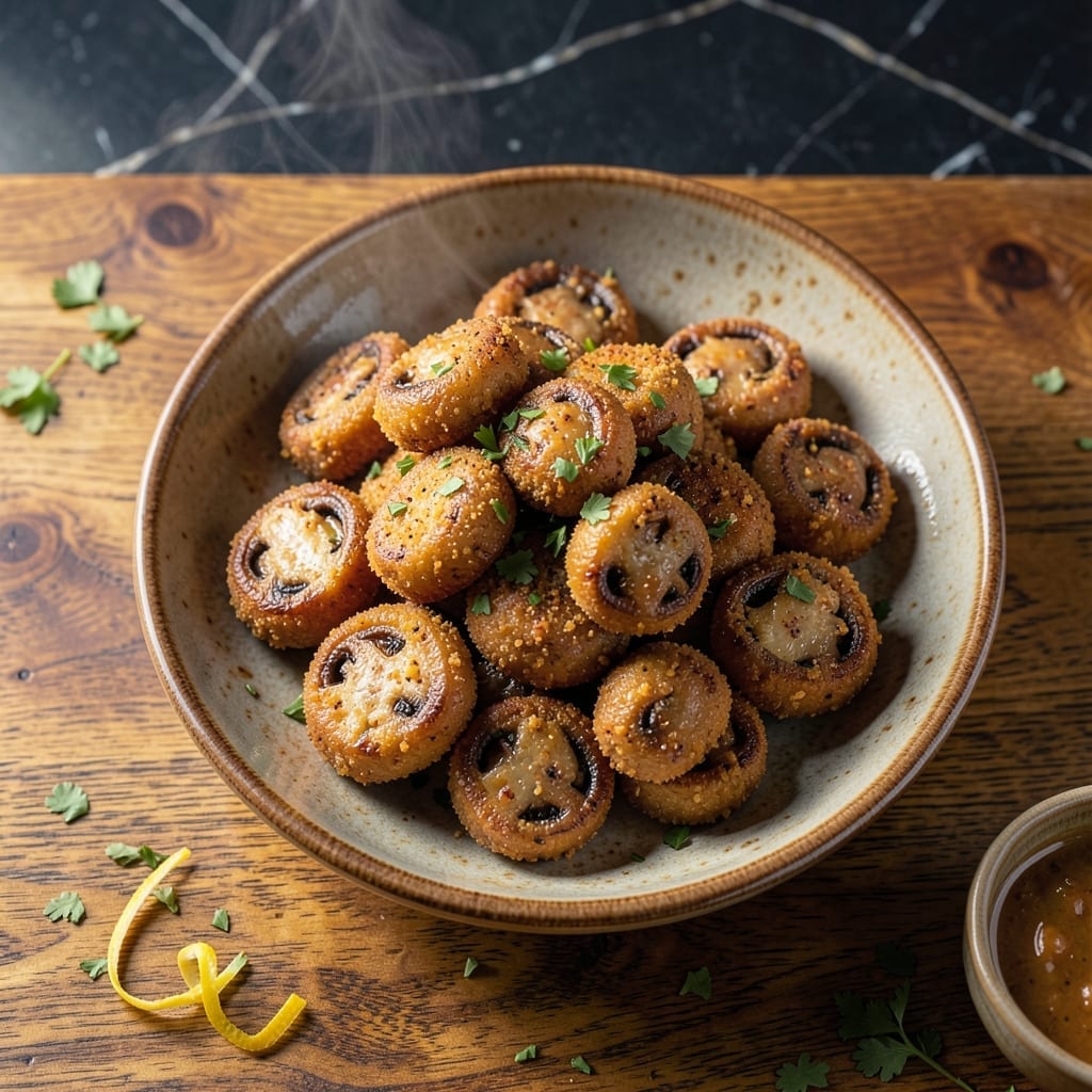 Fried Mushroom Recipe From Outback Steakhouse: Crispy Golden Bites With Garlic Aioli Fried Mushroom Recipe From Outback Steakhouse: Crispy Golden Bites With Garlic Aioli