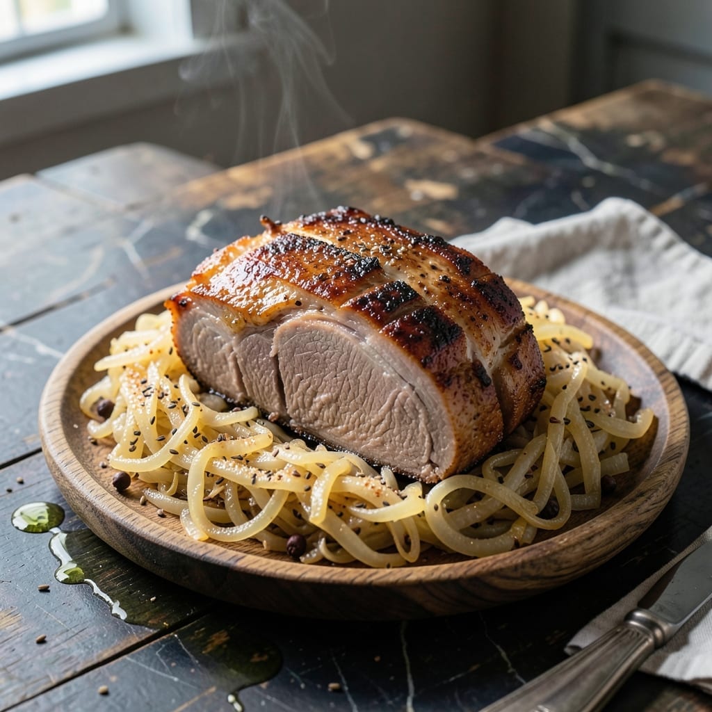 Recipe for Pork Loin and Sauerkraut in a Slow Cooker: Hands-Off German-Inspired Feast