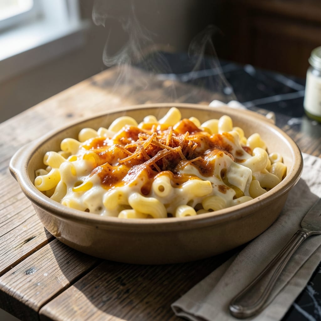 Macaroni and Cheese Recipe With Velveeta and Cheddar: Two-Cheese Creaminess in One Pot