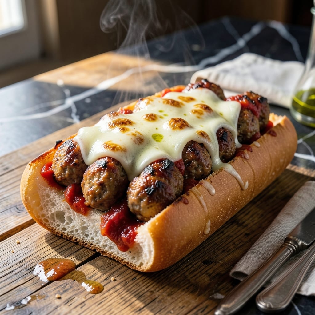 Meatball Sub Recipe Using Frozen Meatballs: Toasted Bun and Melty Cheese in Minutes