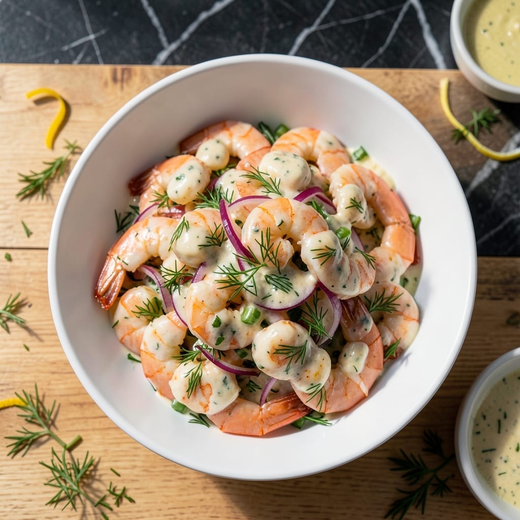 Costco Shrimp Salad Recipe: Chilled Elegance With Zesty Lemon-Dill Twist