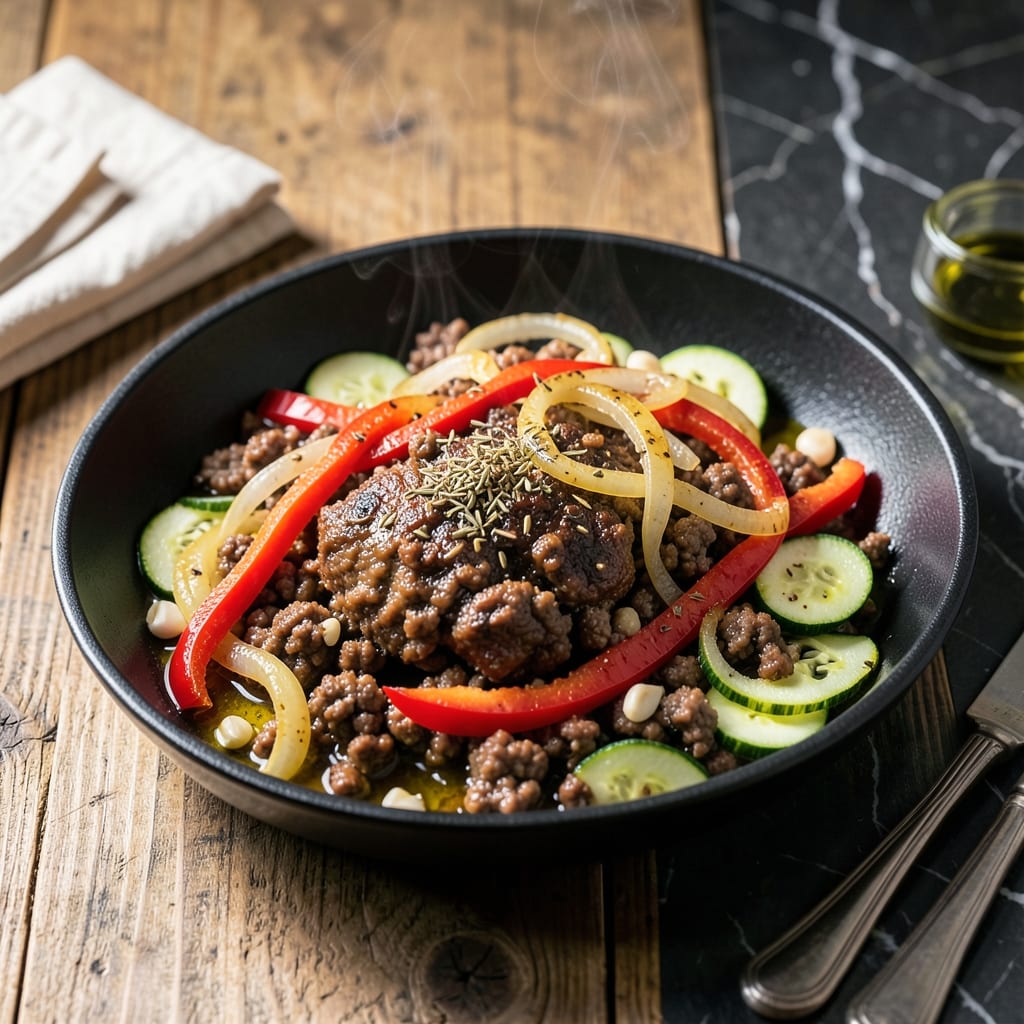 Keto Recipe Using Ground Beef: Savory Low-Carb Skillet Supper