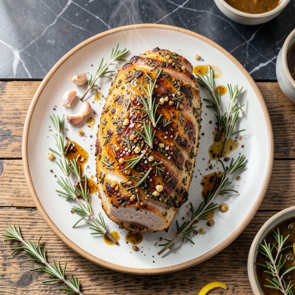 Herb-Crusted Pork Loin Recipe: Savory Crust with Moist Interior