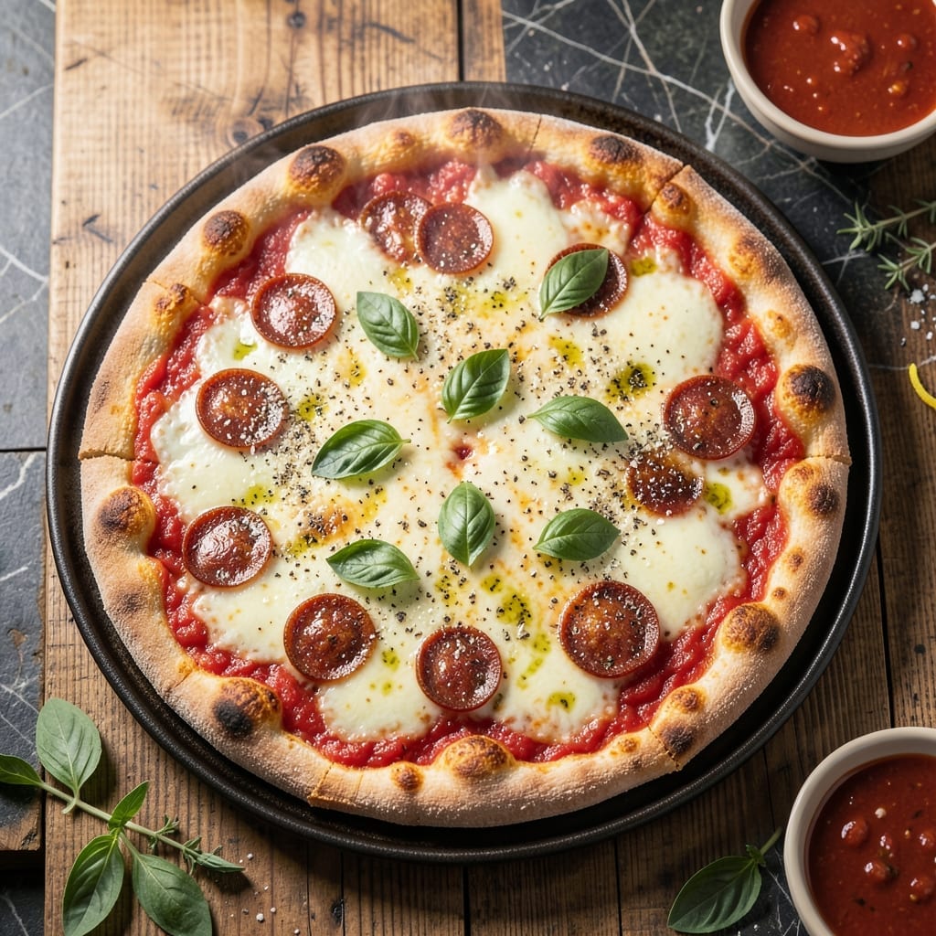 Recipe for Deep Pan Pizza: Thick Crust Cheesy Indulgence