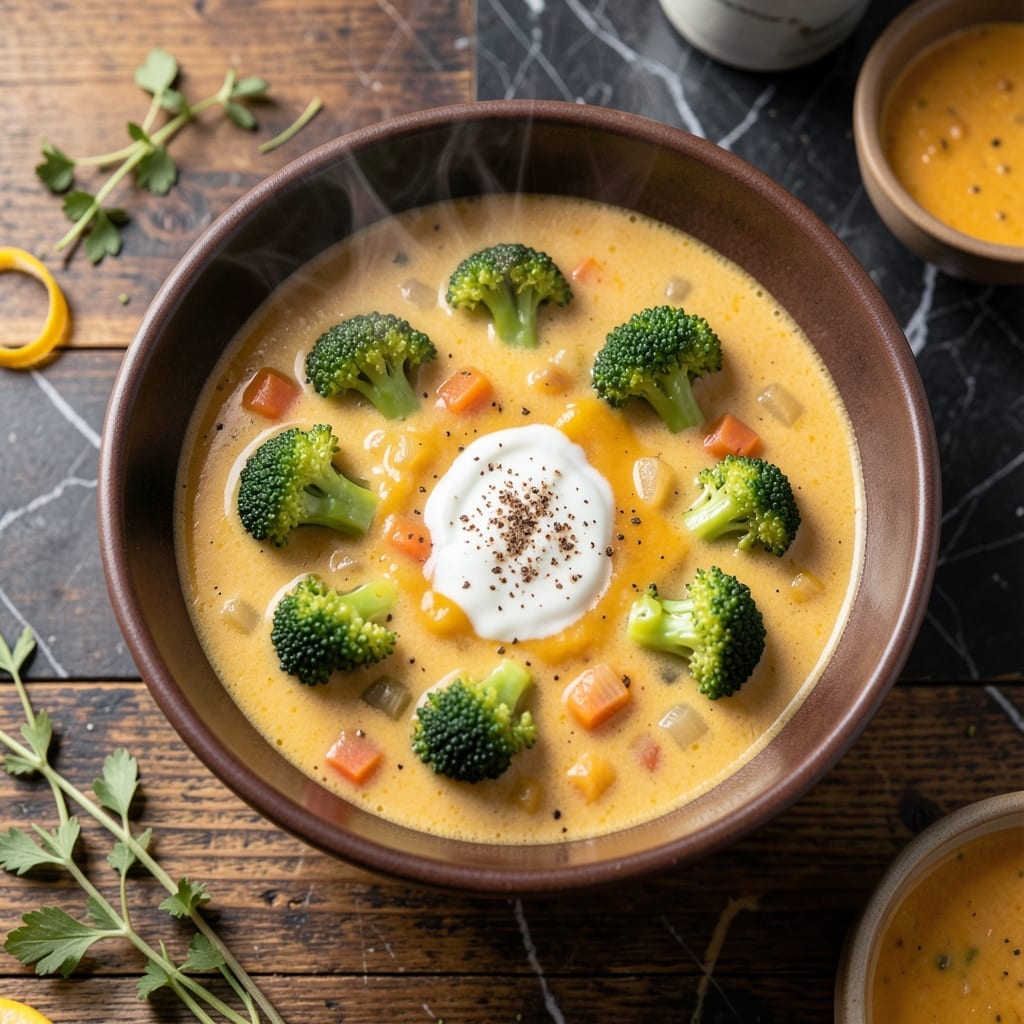 Broccoli Cheddar Soup Recipe Crock Pot: Slow-Cooked Creamy Indulgence