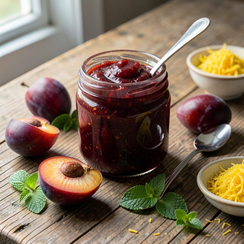 Recipe For Sugar Free Plum Jam: Pectin-Free Spread With Natural Sweetness
