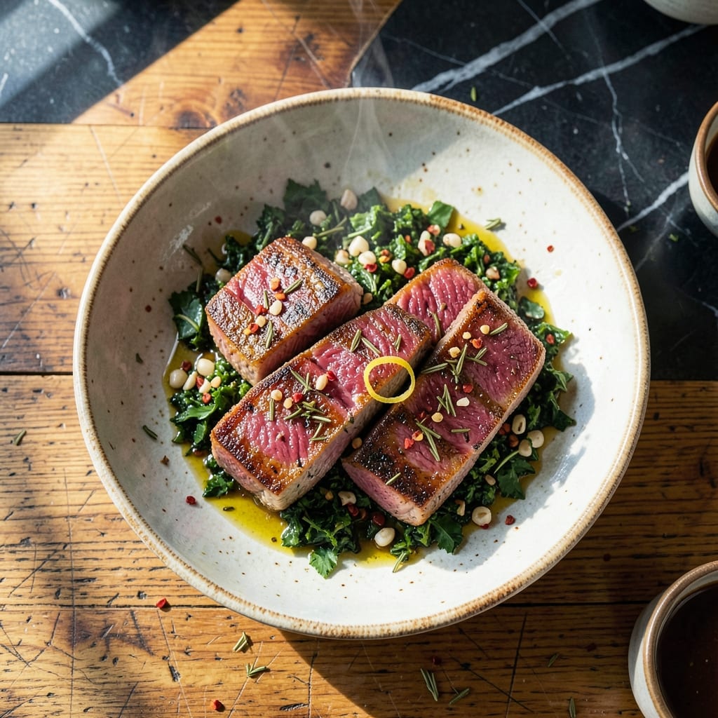 Jamie Oliver's Tuna Steak Recipe: Seared Perfection With Herb Crust Jamie Oliver's Tuna Steak Recipe: Seared Perfection With Herb Crust