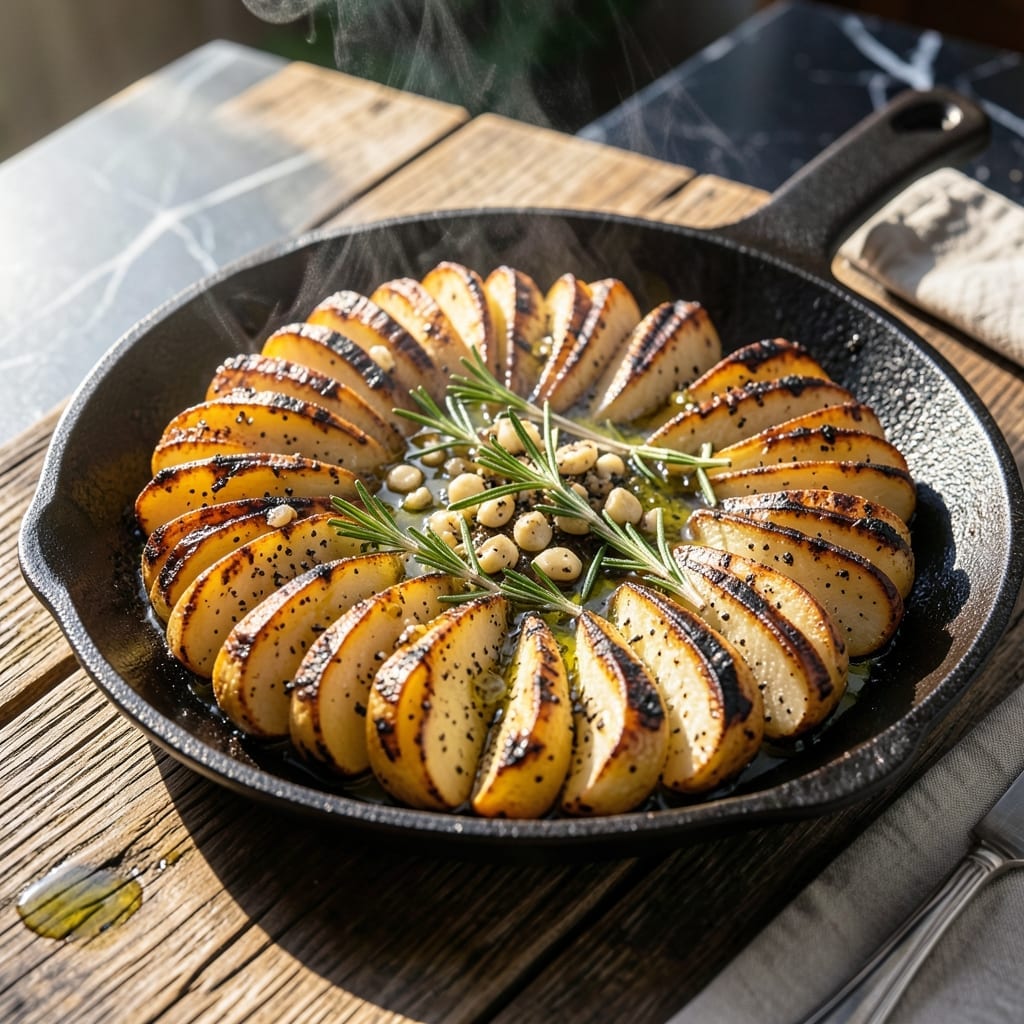 Hasselback Potato Recipe on the Grill: Smoky Crisp Layers