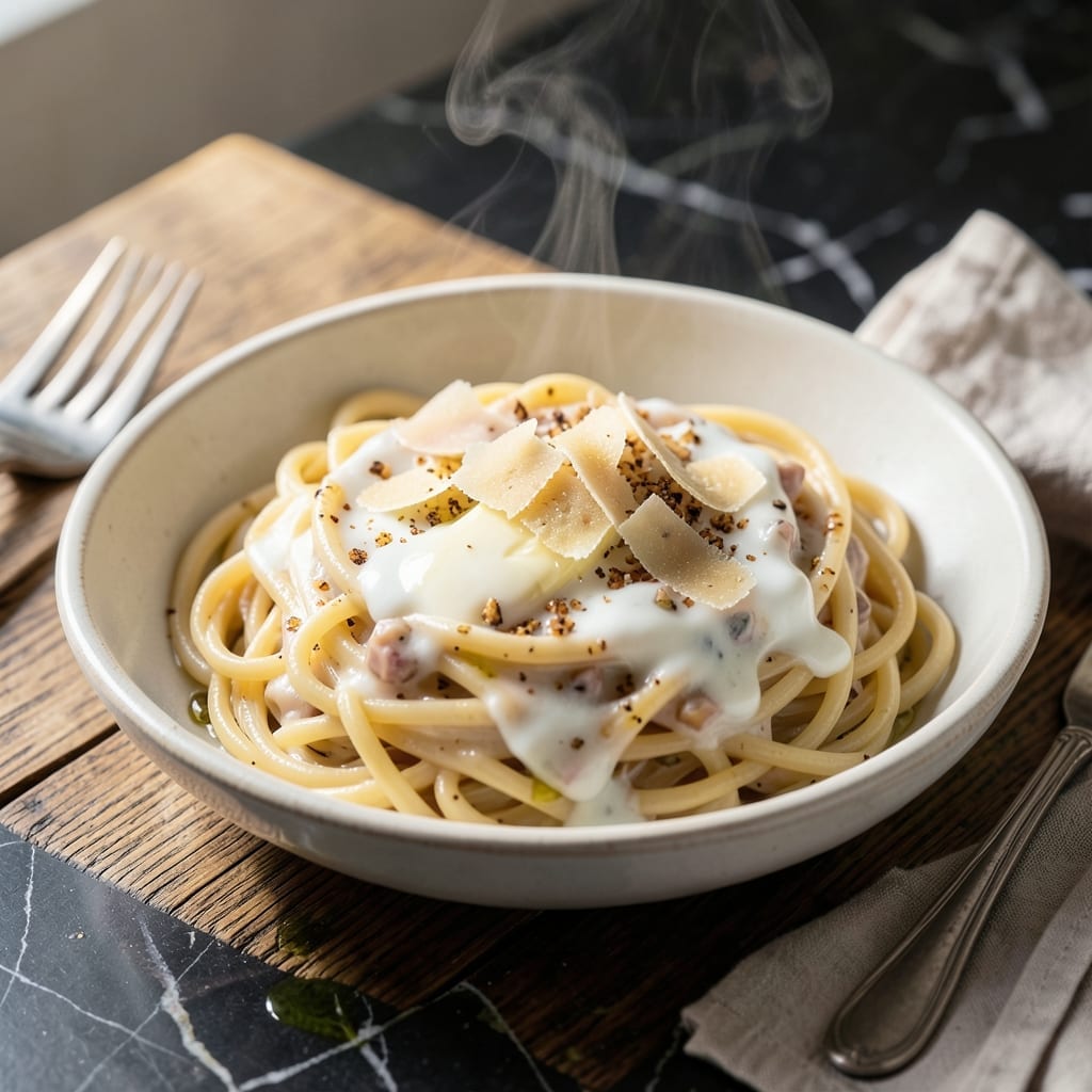 Spaghetti Pasta Recipe White Sauce: Velvety Parmesan Cream Coating