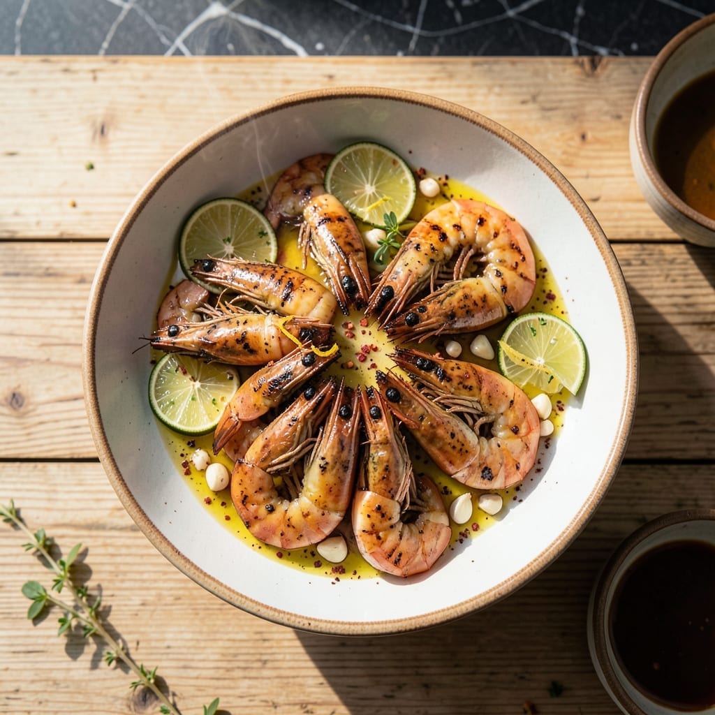 Grilled Shrimp Recipe Ideas: Lemon-Garlic Charred Delight