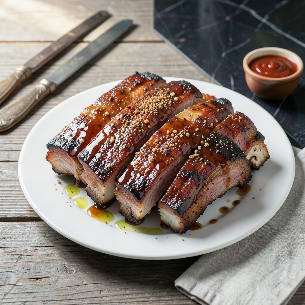 Recipe for Pork Ribs in Oven With Barbecue Sauce: Slow-Baked Smoky Sweetness